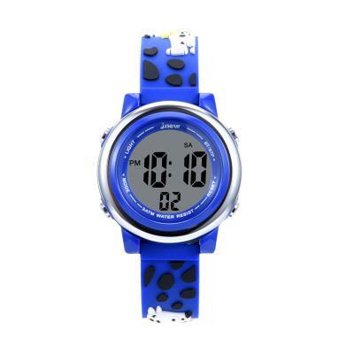 China fashion 3atm waterproof seven colors led digital watches low price original design cartoon watch for kids for sale