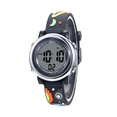 China Free Shipping Kids Cartoon Water Resistant Watches For Boys Girls Seven Colors Led Child Digital Watch Clock Gift for sale