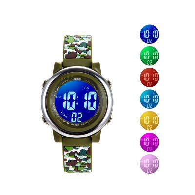 China Customization Cartoon Pretty Style Children Watches Waterproof LED Light  Kids Students Girls Time Teaching Watch For Kids Boy for sale