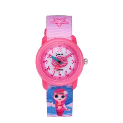 China Children's Watches Cartoon Fashion Factory Supplying Waterproof Cartoon Mermaid Wrist Baby 3d Quartz Watch For Kid for sale