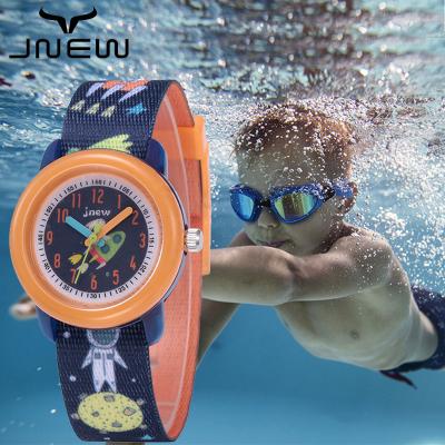 China JNEW Children's Cartoon Life Waterproof Sports Quartz Watch Kids Watch Analog Waterproof for sale