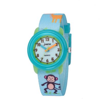 China Monkey Pattern 3ATM Waterproof Cartoon Cool Quartz  Green Children Watch Boy Fashion hand watch for sale