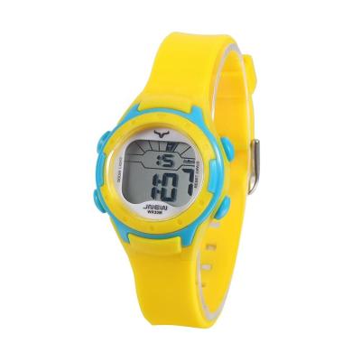 China Eco-Friendly  Waterproof Digital Yellow Colorful Sports Kids Watch LED Digital Watch Low Prices Kids Watches For Boys for sale