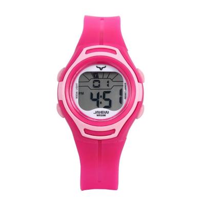 China SEVEN Color Light Resistant Counter And Date Rose Red  Children'S Quartz Wristwatch For Cute Girl for sale