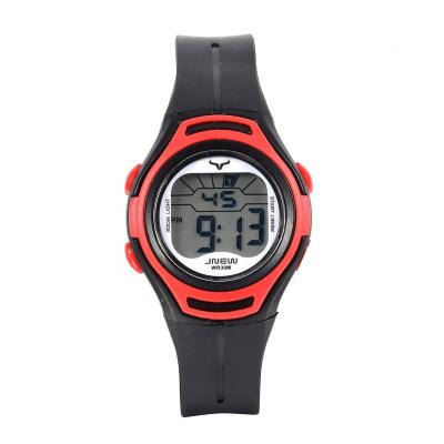 China Black 3ATM Waterproof Eco-Friendly Material Complete Calendar Digital Colorful Kids Sports Watch For Boy for sale