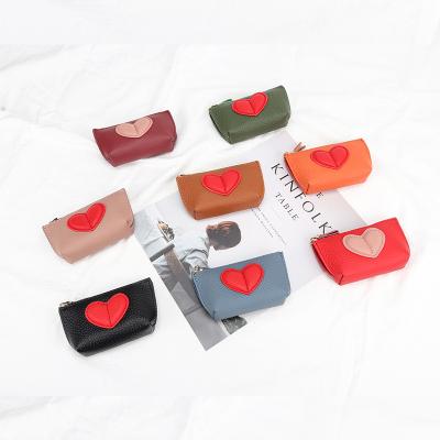 China Wholesale Bulk Cute Zipper Printed Coin Purse PU Key Chain Mini Kids Custom Wallet Leather Vintage Cartoon Women Handbag Fashion Purse for sale