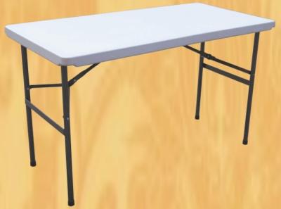 China 4 foot rectangle folding HDPE table/4 ft rectangle foldable plastic party table for sale