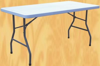 China 5 foot plastic folding table/HDPE 5 ft folding table furniture for sale