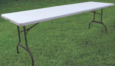 China sell 8 foot fold in half table/portable outdoor folding table furniture for sale