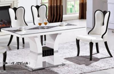 China home 6 person rectangular natural marble table dining room furniture for sale