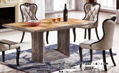 China modern rectangle 1.6m marble dining table furniture for sale