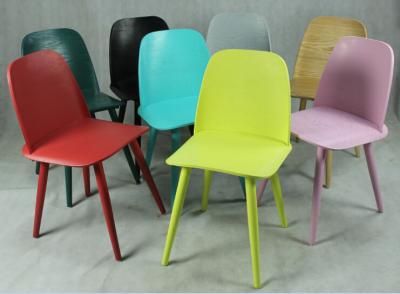 China modern new colorful home wood dining chair furniture for sale