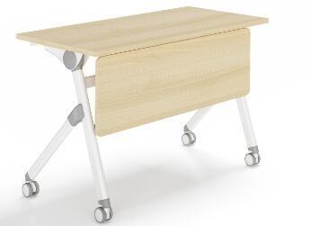 China classroom movable folding desk with casters furniture for sale