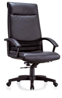 China office black high back manager PU leather chair for sale