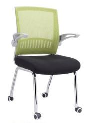 China 4 casters movable mesh fabric visitor arm chair furniture for sale