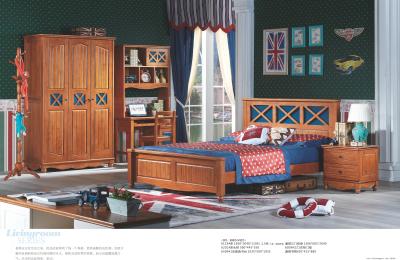 China 1youth solid wood 1.5m bed room set bed furniture for sale