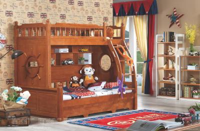 China solid wood bunk bed with pulled bed for sale