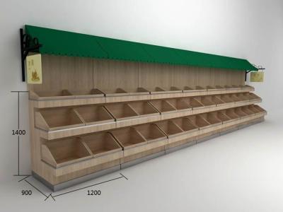 China supermarket wood fruit shelf for sale