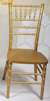 China Golden solid wood chiavari chair for sale