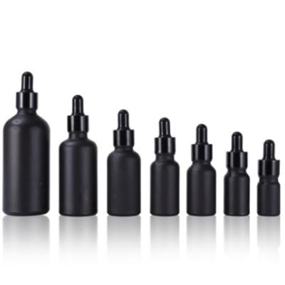 China Wholesale Cosmetic Matte Glass Dropper Bottle Essential Oil Dropper Bottles 5ml 10ml 15ml 20ml 30ml 50ml 100ml Dropper Bottle for sale