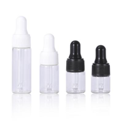 China Reasonable price glass cosmetic bottle and small dropper dropper bottles for essential oils 3ml dropper glass bottle for sale