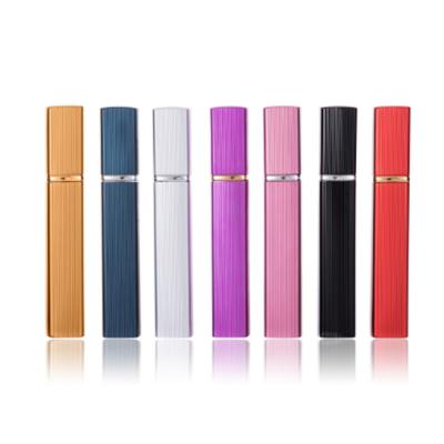 China 12ML Cosmetic Portable Aluminum Perfume Bottle Spray Bottle Travel Accessories Spray Aluminum Bottle for sale