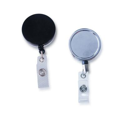 China Mental Stretch Retractable Badge Work Card ID Card Buckle Card Sleeve Rope Hook School Badge for sale