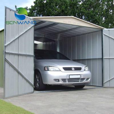 China Car parking shed cheap steel structure car garage price lightweight steel frame portable folding car garage for sale