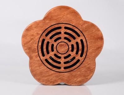 China JYZFactoryDirect WSS-910 Sapele Mini Wireless Stereo 5.0 Radio Wooden Smart Mic Speaker With Grill Carry for sale