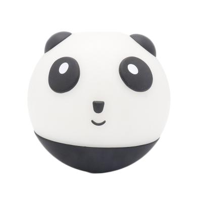 China Factory Wholesale Cute Led Children Panda Soft Silicon Lighting Cute Bunny Silicone Night Light Rechargeable for sale