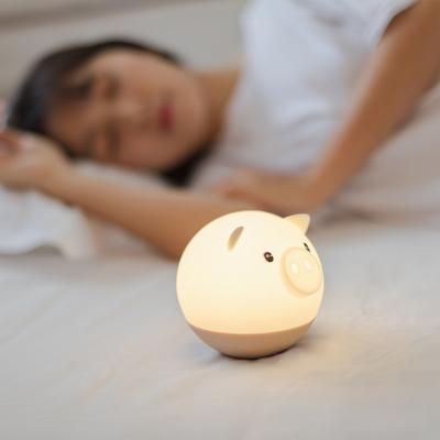 China Hot Selling Cute Baby Silicone Touch Lamp Children Dinosaur Bike Night Led Light for sale