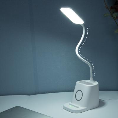 China Minimalist OEM Factory Led Desk Light Study Lamp With Pen Holder And Calendar for sale