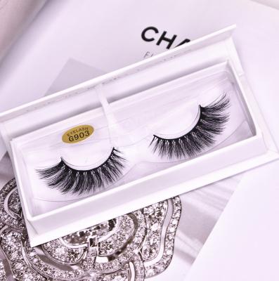 China Cheap price 3D faux mink eyelashes natural long wholesaler with crate custom popular style synthetic eyelash logo natrual styles for sale