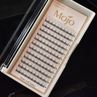 China High Quality Seller Premade Fans 4D Long Stem Volume Eyelash Natural Black Long Natural Eyelash Extension Customized Boxes Eyelash Tweezers for sale