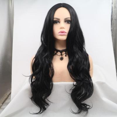 China Regular Wave MOJO Cheap Synthetic Wigs, Synthetic Lace Front Wig, Long Curly Synthetic Hair Wig Fashion Style for sale