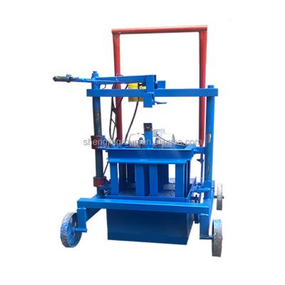 China Buliding Construction Hot Selling Small Mobile Manual Egg Laying Block Machine For Making Concrete Blocks Clay Brick Block Making Machine for sale