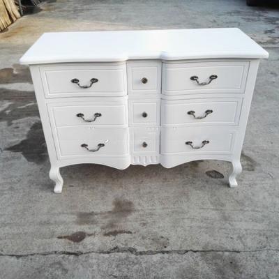 China Fancy French Handmade Unfinished Furniture Solid Wood Corner Cabinet for sale