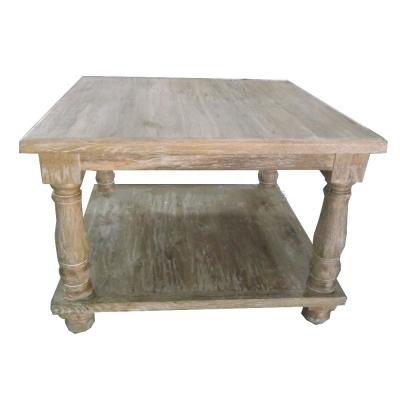 China French Classic Style Square Solid Wood Small Solid Wood Dining Coffee Table for sale