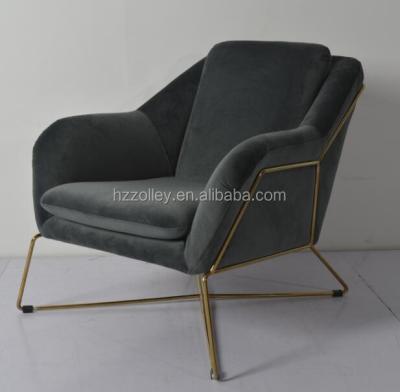 China ZLY-SC004 french antique style chair furniture highly polished stainless steel accent chair for sale for sale