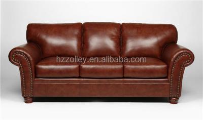 China Chesterfield SOFA Leather Living Room Furniture Leather Lounger Sofa Couch Armrest for sale