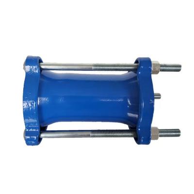 China Water Pipe System Ductile Iron Tube Universal Straight Coupling Type Fitting Flexible Joint for sale