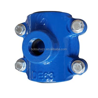 China Pipe Lines Connect Malleable Iron Saddle Clamp For PVC Pipe for sale