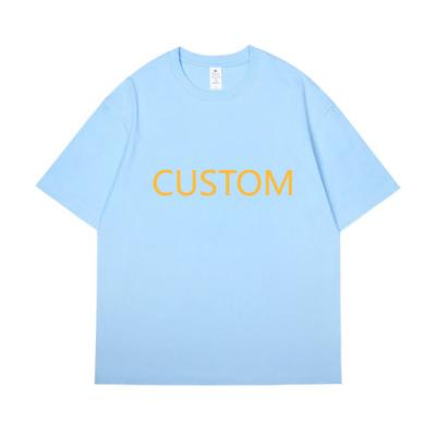 China Custom 100% Cotton New Summer Spring 200g Men's T-Shirt Vintage Compressed Heavy Loose T-shirt for sale