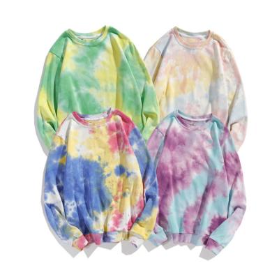 China Anti-wrinkle Factory Wholesale Supply Hoodies Sweatshirts Casual Wear Cotton New Technical Print Oem Service Fashion Tie Dye Color for sale