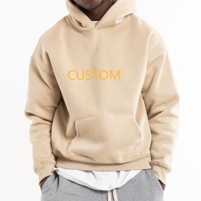 China Hot Wholesale Custom Made Oversized 100% Printing Anti-wrinkle High Quality Cotton Pullover Men's Embroidery Hoodies for sale