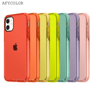 China Shockproof Colorful Soft Transparent Band Cell Phone Cases And Bags For iPhone 13 12 Plus 11 Pro Max Max XS 7 8 for sale