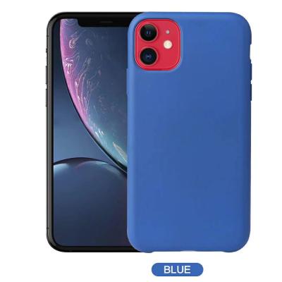 China 2020 Eco-friendly Liquid Microfiber TPU Soft Silicone Case Back Cover Case For iPhone 11 X 8 7 6 Plus for sale