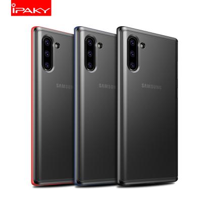 China IPAKY Newest Frontier Soft PC TPU Shockproof Matte Phone Case Mobile Back Cover For Samsung Galaxy S10 plus Note 10Pro lite for sale