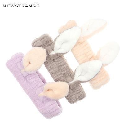 China 2022 New Style Hair Decoration Bunny Hairband Microfiber Cozy Bunny Headbands For Girls Hair Band Rabbit Cute Ears Headband for sale