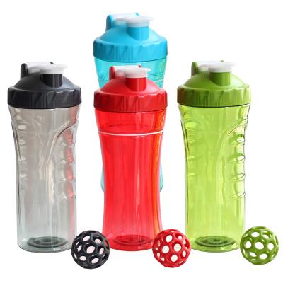 China Factory direct sale sustainable sports drinking water bottle with shake ball fitness water cup shake bottle for sale